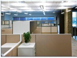 An employee who works in a cubicle setting was experiencing migraine headaches that were triggered by the noise level; she was located in a high traffic area by the copy machine.