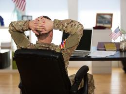 A veteran returned to his civilian job as a manager of sales for a small employer.