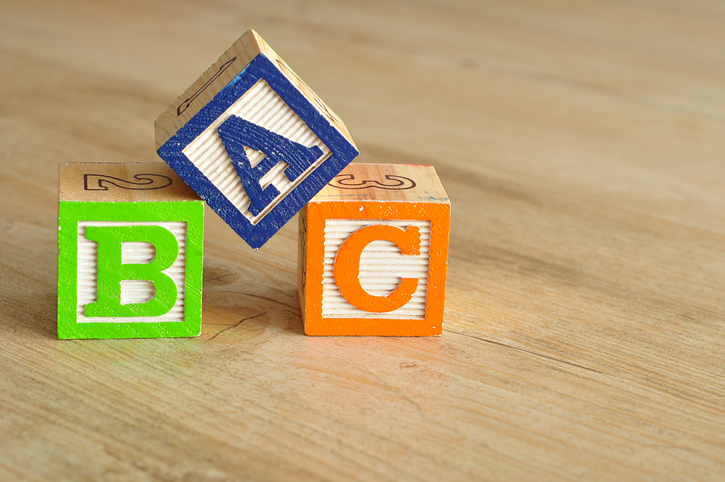 Alphabet blocks ABC