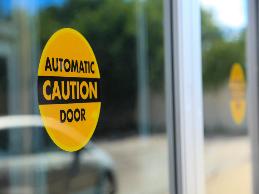 A nonprofit turned its entrance from manual doors to automatic doors.