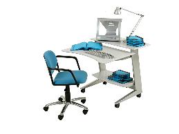 A switchboard operator with chronic pain and fibromyalgia was accommodated with flexible scheduling, rest breaks, and an adjustable workstation.