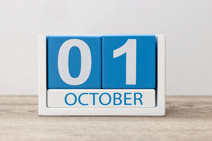 October 1 Calendar