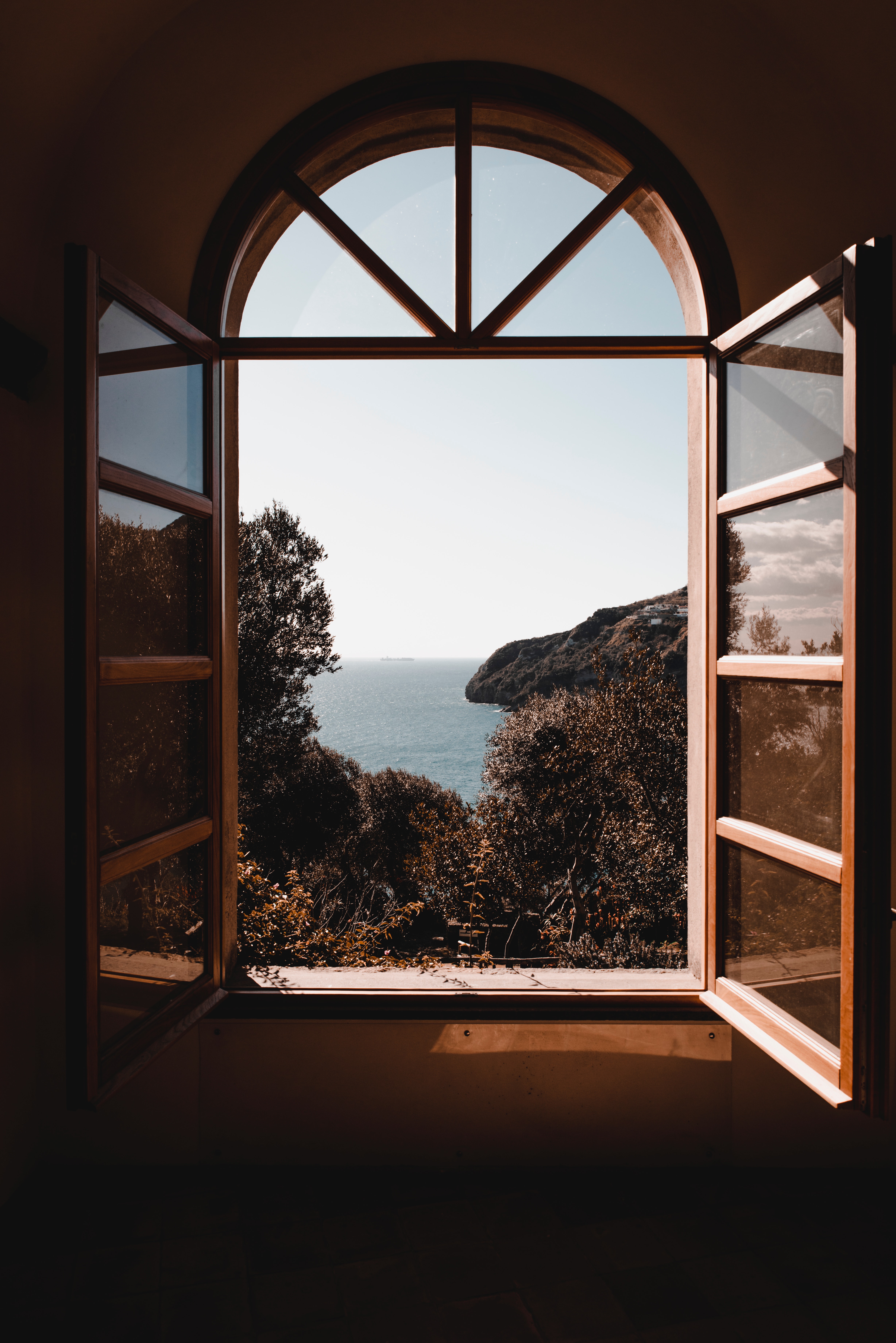 View through a window