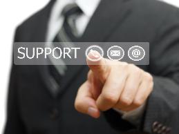 virtual support button
